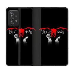 Housse Cuir Portefeuille Pour Samsung Galaxy A53 5G Manga Death Note Noir
