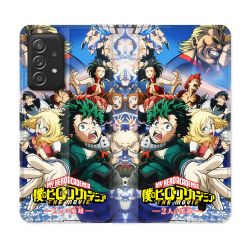 Housse Cuir Portefeuille Pour Samsung Galaxy A53 5G Manga My Hero Academia Affiche
