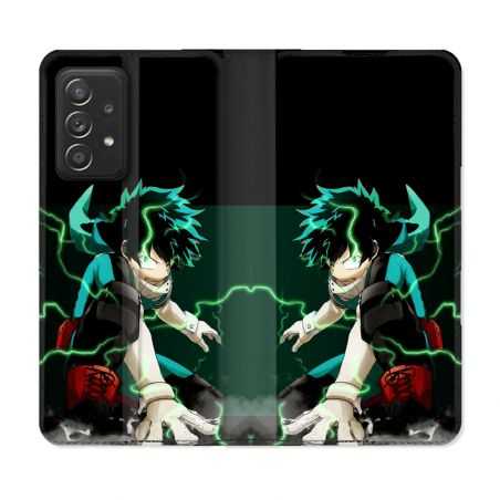 Housse Cuir Portefeuille Pour Samsung Galaxy A53 5G Manga My Hero Academia Deku
