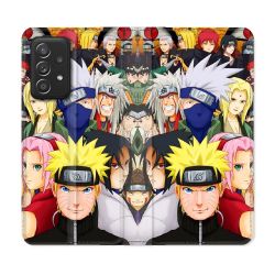 Housse Cuir Portefeuille Pour Samsung Galaxy A53 5G Manga Naruto Team
