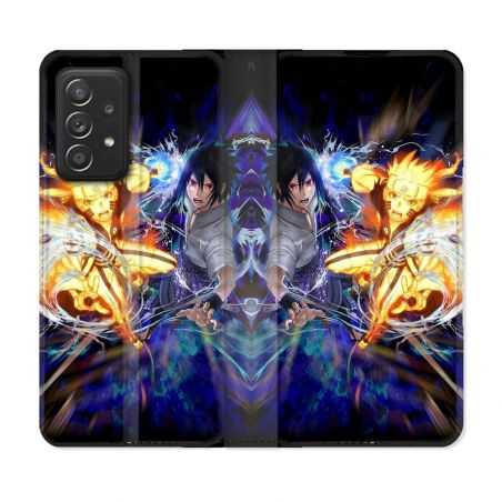 Housse Cuir Portefeuille Pour Samsung Galaxy A53 5G Manga Naruto VS