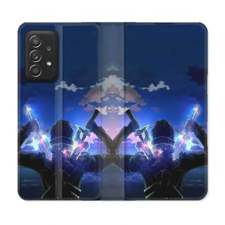 Housse Cuir Portefeuille Pour Samsung Galaxy A53 5G Manga SAO sword Art Online Epee