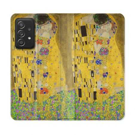 Housse Cuir Portefeuille Pour Samsung Galaxy A53 5G Peinture Le Baiser