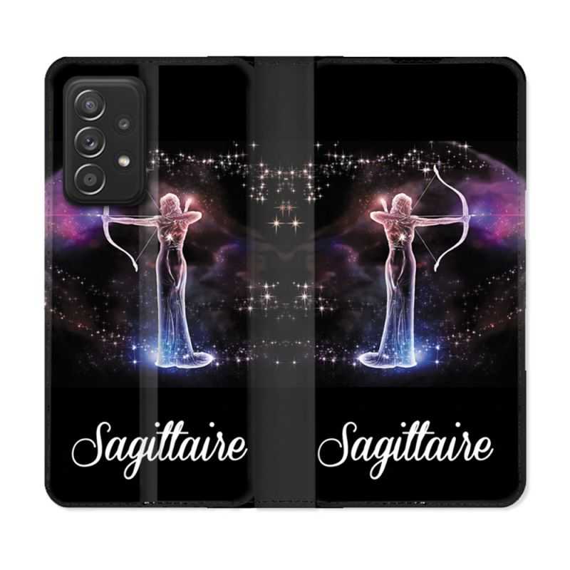 Housse Cuir Portefeuille Pour Samsung Galaxy A53 5G Signe Zodiaque 2 Sagittaire