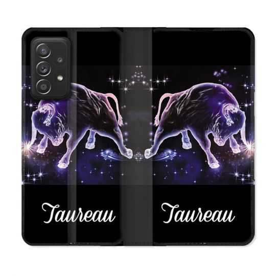 Housse Cuir Portefeuille Pour Samsung Galaxy A53 5G Signe Zodiaque 2 Taureau