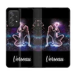 Housse Cuir Portefeuille Pour Samsung Galaxy A53 5G Signe Zodiaque 2 Verseau