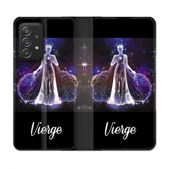 Housse Cuir Portefeuille Pour Samsung Galaxy A53 5G Signe Zodiaque 2 Vierge