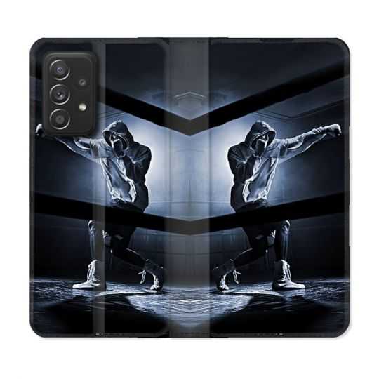 Housse Cuir Portefeuille Pour Samsung Galaxy A53 5G Sport Boxe Poing