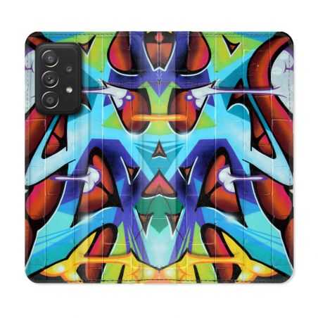 Housse Cuir Portefeuille Pour Samsung Galaxy A53 5G Street Art Graf Color