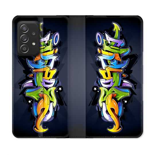 Housse Cuir Portefeuille Pour Samsung Galaxy A53 5G Street Art Graffiti