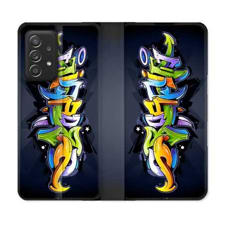 Housse Cuir Portefeuille Pour Samsung Galaxy A53 5G Street Art Graffiti