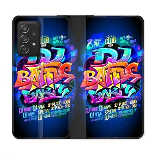 Housse Cuir Portefeuille Pour Samsung Galaxy A53 5G Street Art Rap