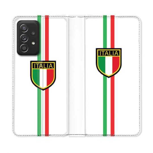 Housse Cuir Portefeuille Pour Samsung Galaxy A53 5G Voyage Italie 3 Blanc
