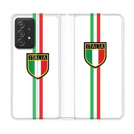 Housse Cuir Portefeuille Pour Samsung Galaxy A53 5G Voyage Italie 3 Blanc