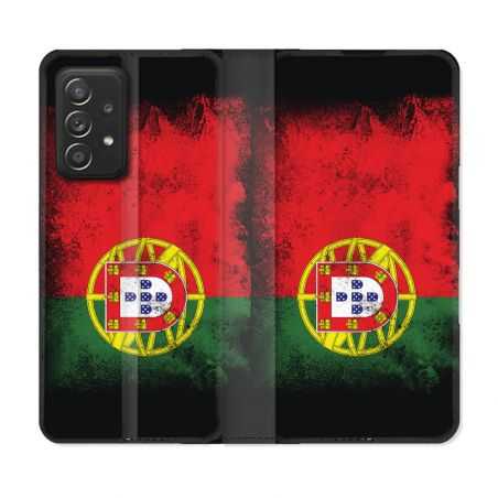 Housse Cuir Portefeuille Pour Samsung Galaxy A53 5G Voyage Portugal Drapeau