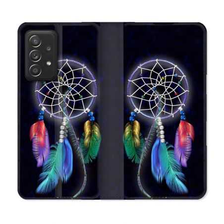 Housse Cuir Portefeuille Pour Samsung Galaxy A53 5G Zen Attrape Reve Multicolore