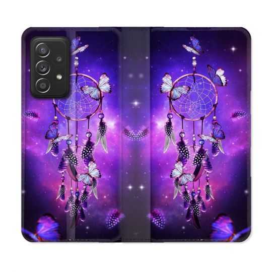 Housse Cuir Portefeuille Pour Samsung Galaxy A53 5G Zen Attrape Reve Papillon