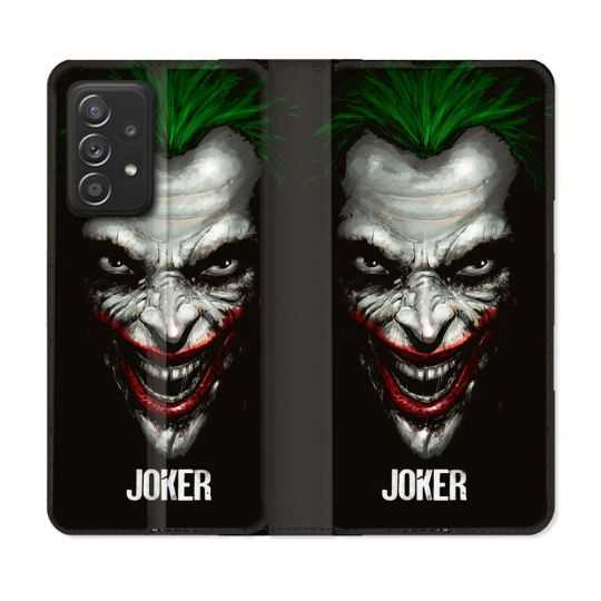 Housse Cuir Portefeuille Pour Samsung Galaxy A53 5G Joker Noir