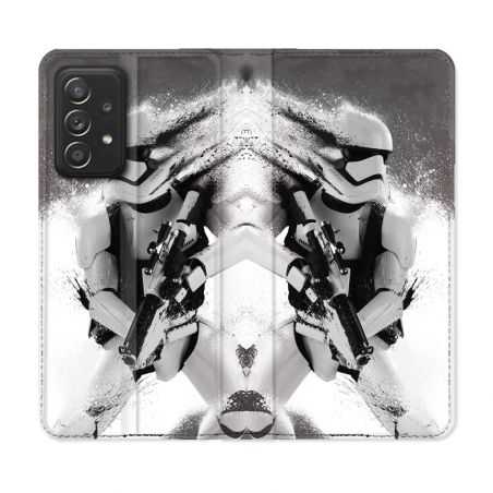 Housse Cuir Portefeuille Pour Samsung Galaxy A53 5G Star Wars - Trooper