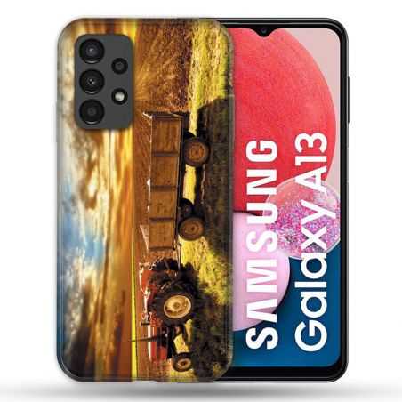 Coque Pour Samsung Galaxy A13 Agriculture Tracteur Color
