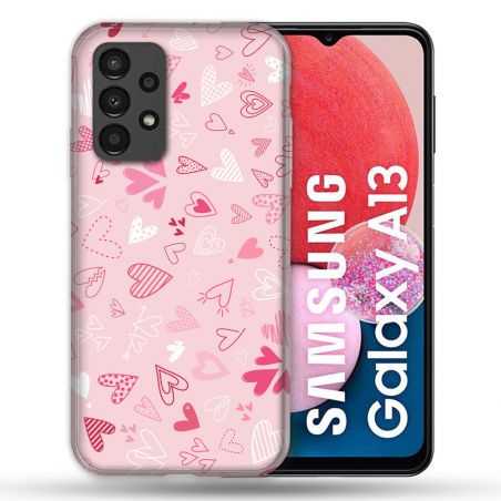 Coque Pour Samsung Galaxy A13 Amour Ptis Coeurs
