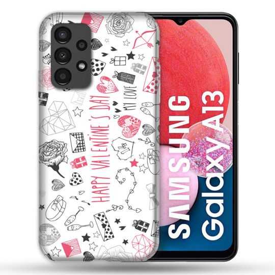 Coque Pour Samsung Galaxy A13 Amour Valentines
