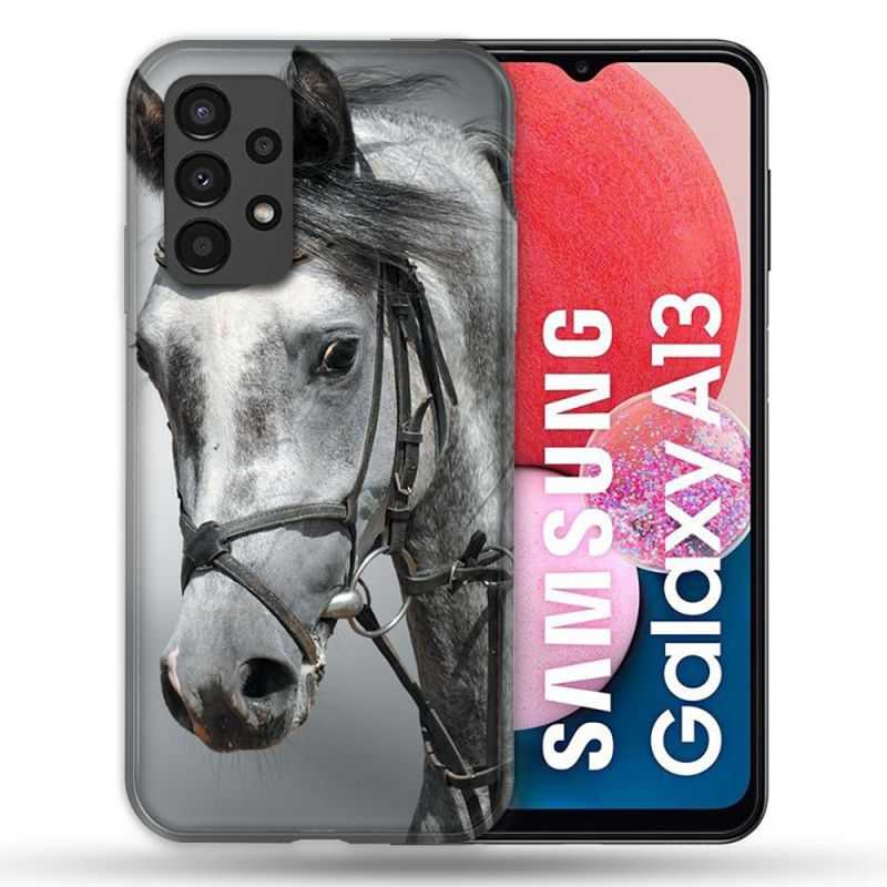 Coque Pour Samsung Galaxy A13 Animal Cheval Blanc