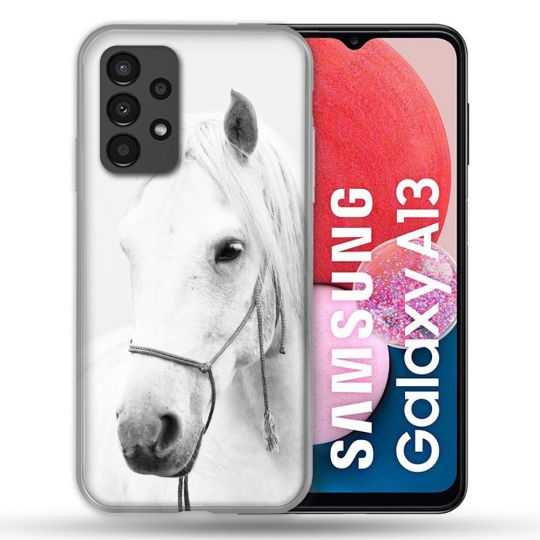 Coque Pour Samsung Galaxy A13 Animal Cheval Cristal