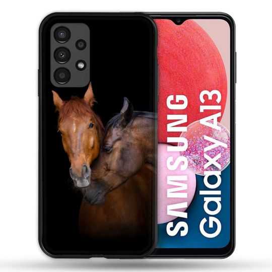 Coque Pour Samsung Galaxy A13 Animal Cheval Marron