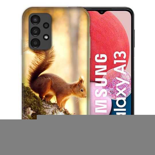 Coque Pour Samsung Galaxy A13 Animal Ecureuil Bois