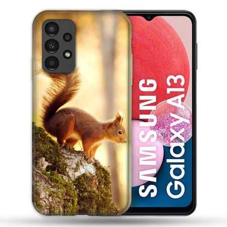 Coque Pour Samsung Galaxy A13 Animal Ecureuil Bois