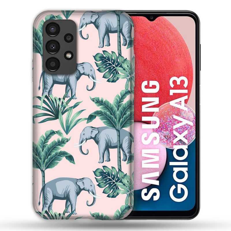 Coque Pour Samsung Galaxy A13 Animal Elephant Pattern