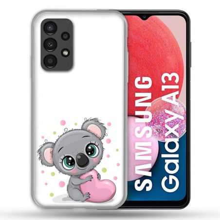 Coque Pour Samsung Galaxy A13 Animal Koala Cœur