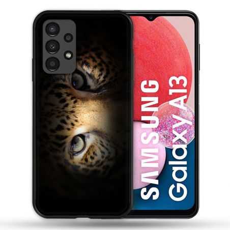 Coque Pour Samsung Galaxy A13 Animal Leopard Yeux
