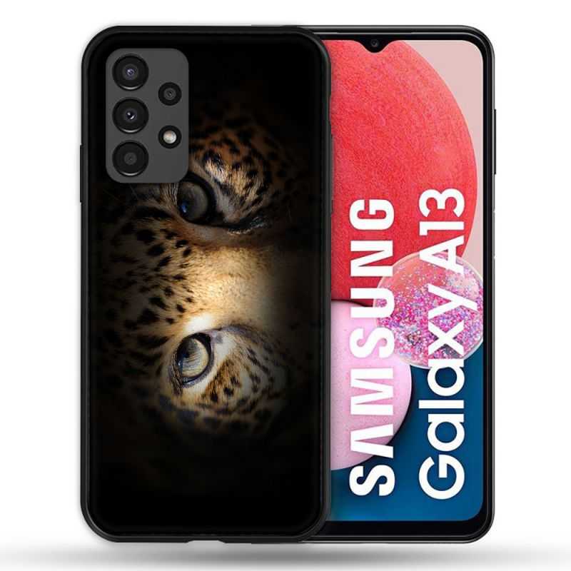 Coque Pour Samsung Galaxy A13 Animal Leopard Yeux