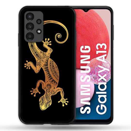 Coque Pour Samsung Galaxy A13 Animal Lezard Noir