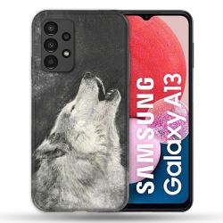 Coque Pour Samsung Galaxy A13 Animal Loup Hurlement