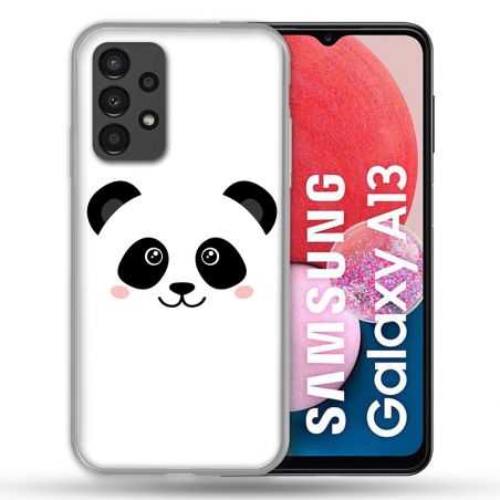 Coque Pour Samsung Galaxy A13 Animal Panda Blanc