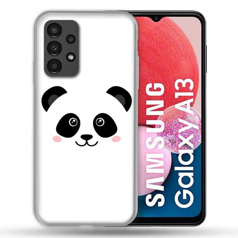 Coque Pour Samsung Galaxy A13 Animal Panda Blanc