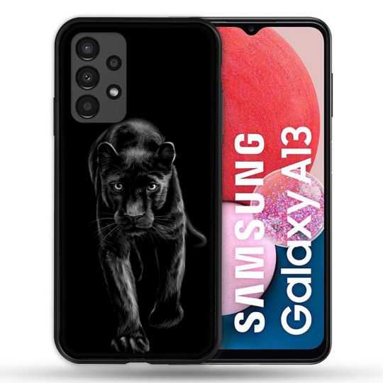 Coque Pour Samsung Galaxy A13 Animal Panthère Noire