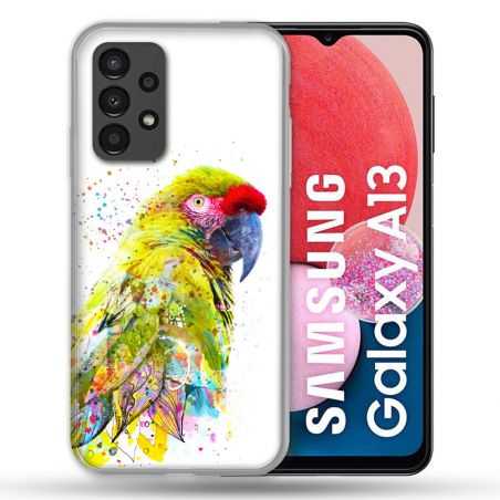 Coque Pour Samsung Galaxy A13 Animal Perroquet Jaune