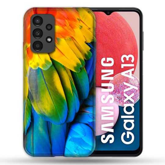 Coque Pour Samsung Galaxy A13 Animal Perroquet Plume