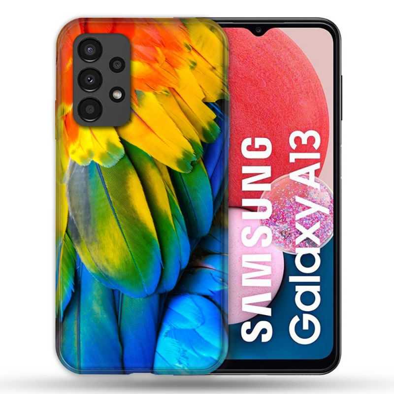 Coque Pour Samsung Galaxy A13 Animal Perroquet Plume