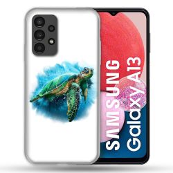 Coque Pour Samsung Galaxy A13 Animal Tortue Blanche multicolore
