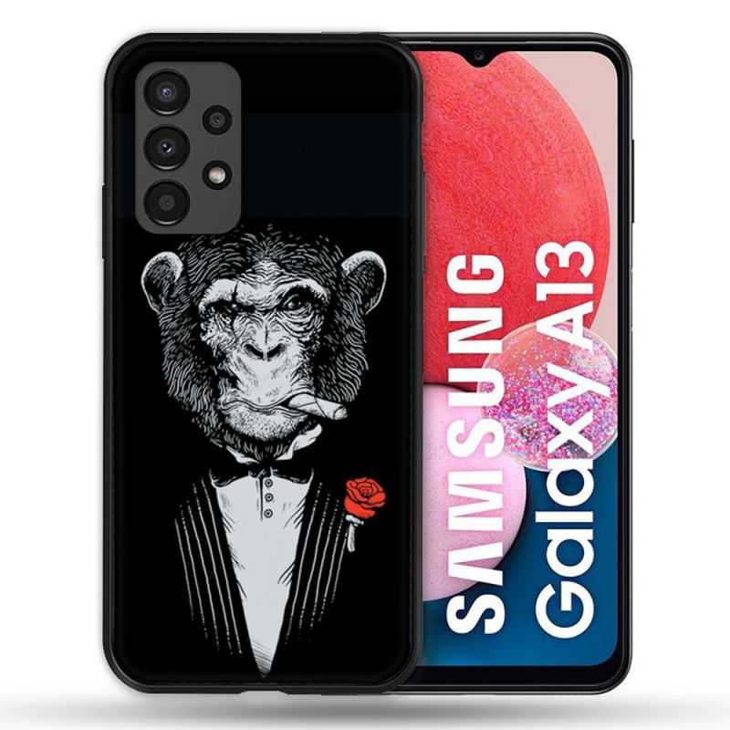 Coque Pour Samsung Galaxy A13 Decale Singe Mafia