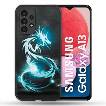 Coque Pour Samsung Galaxy A13 Fantastique Dragon Bleu