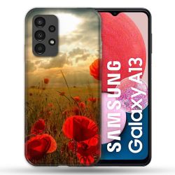 Coque Pour Samsung Galaxy A13 Fleur Coquelicot