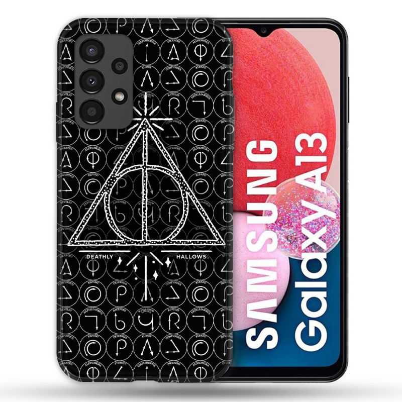 Coque Pour Samsung Galaxy A13 Harry Potter Hollows Triangle Noir