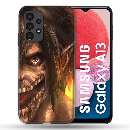 Coque Pour Samsung Galaxy A13 Manga Attaque Titans Eren Titan