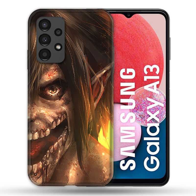 Coque Pour Samsung Galaxy A13 Manga Attaque Titans Eren Titan
